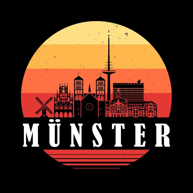 Münster Retro Skyline