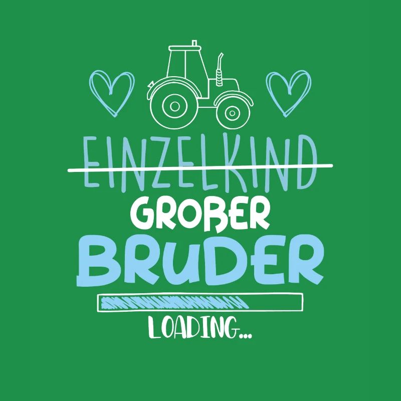 Einzelkind Großer Bruder Loading Traktor