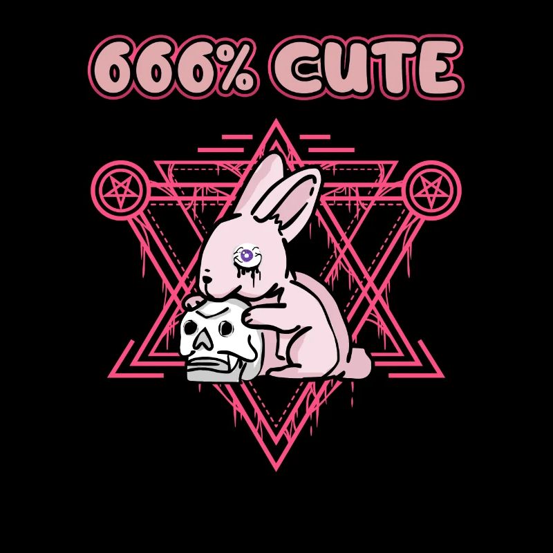 666% Cute kawaii Satanic Goth