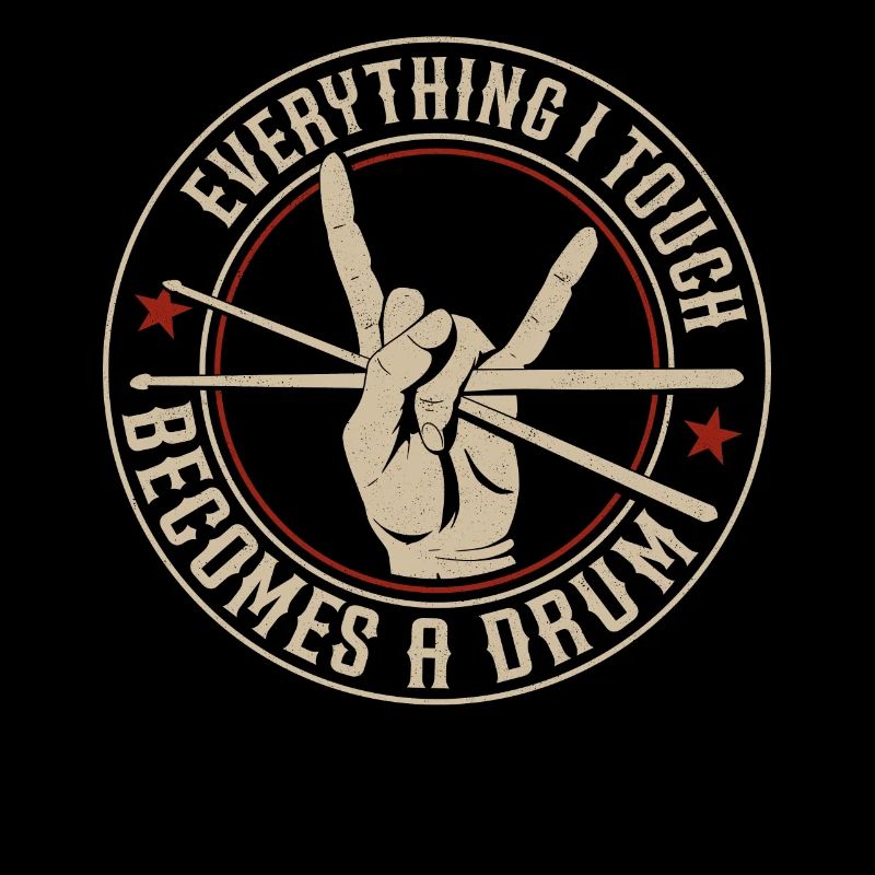 Drummer Drum Set Vintage Drum