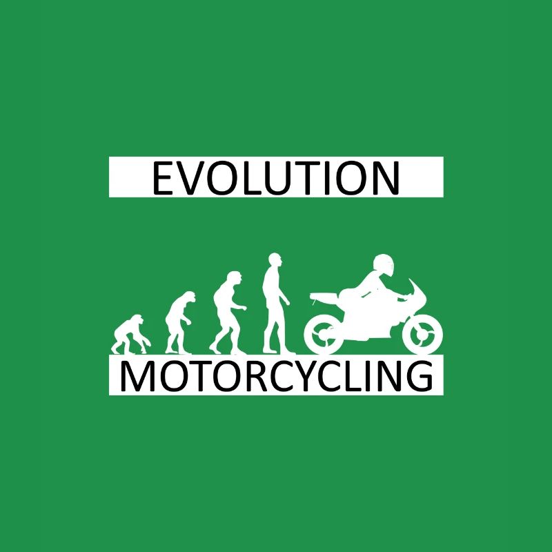 Evolution Motorcycling Motorradfahrerin Bikerin