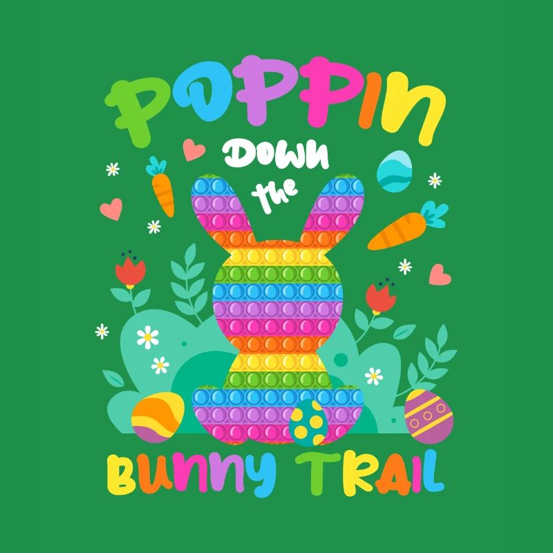 Poppin Down The Rabbit Trail Rabbit Pop It Egg