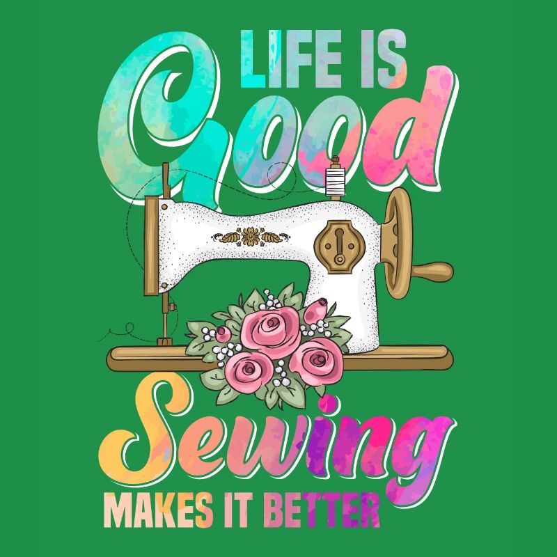 Sewing Machine Thread Spool Fabric Patterns Quilti