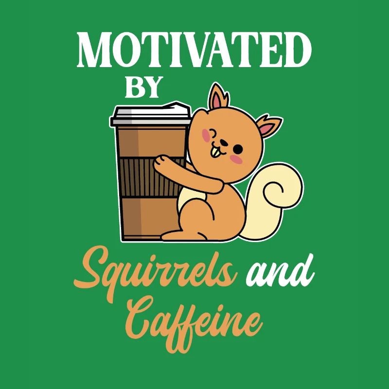 Motiviert Eichhörnchen Kaffee Kaffeeliebhaber