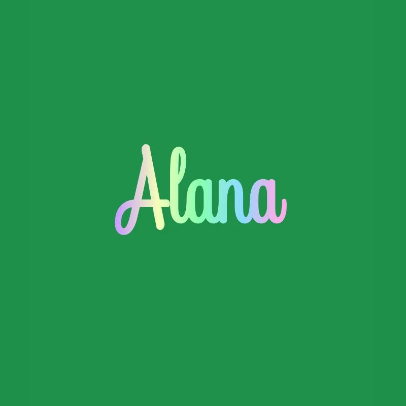 ALANA Rainbow Minimalist Cursive