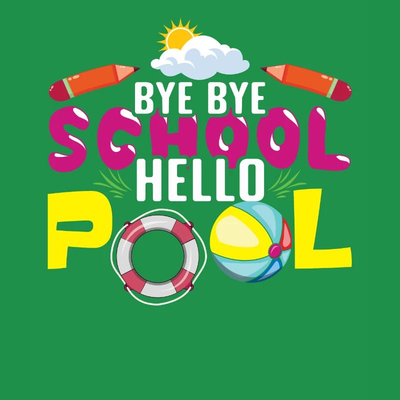 Pool Day Goodbye School Happy Last Class