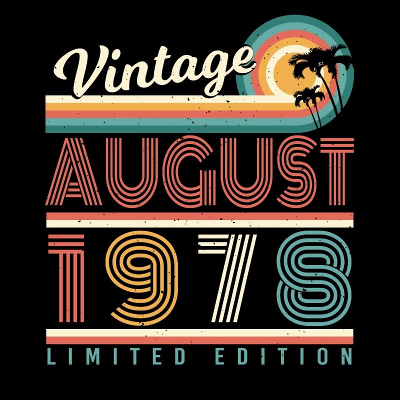 Salutations d’anniversaire 1978 Août