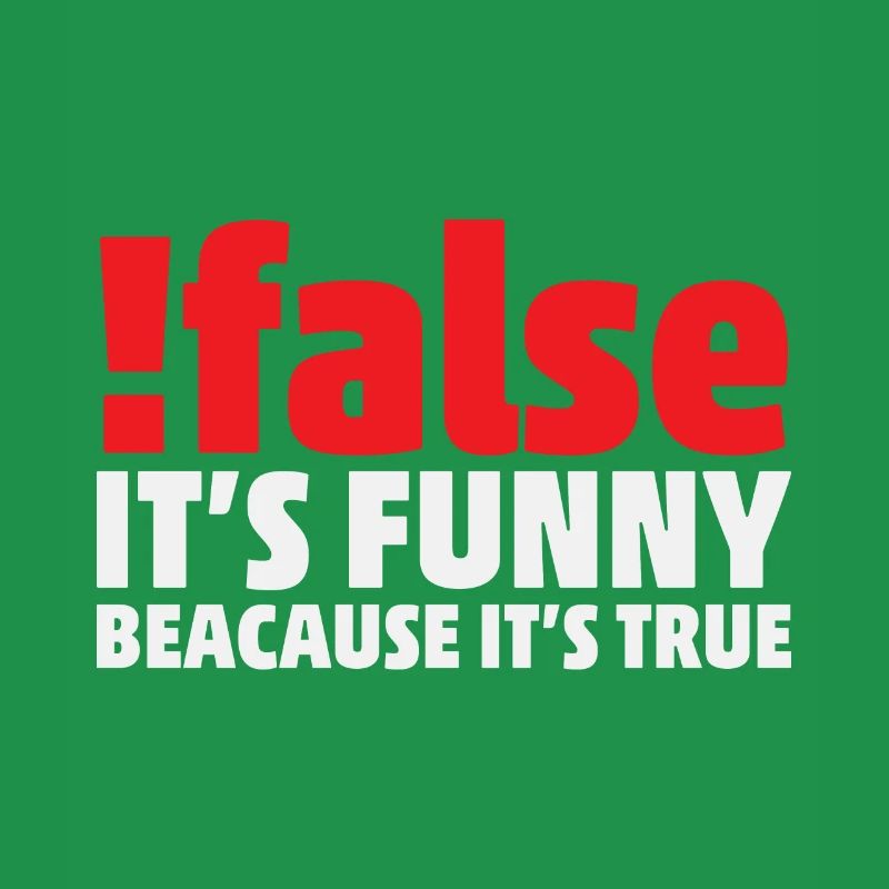 False it's funny because it's true Programmer