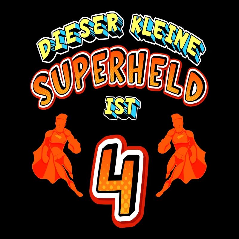 Superhelden 4. Geburtstag Jungs Geschenk