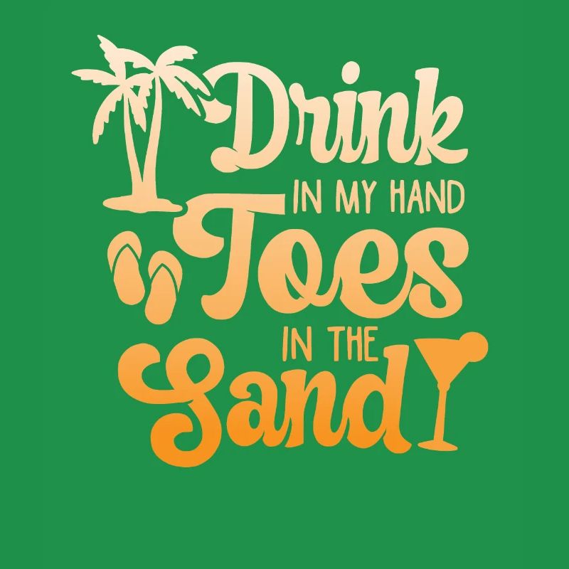 Boire dans mes orteils dans le sable Beach Holiday