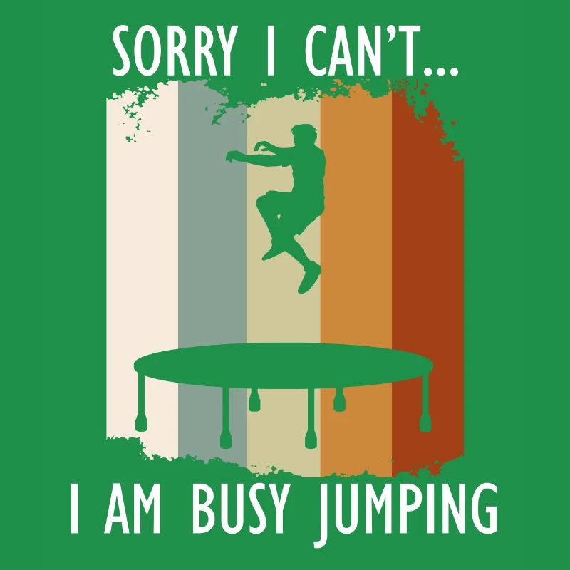 Beschäftigter Trampolin-Spring-Trampolinist