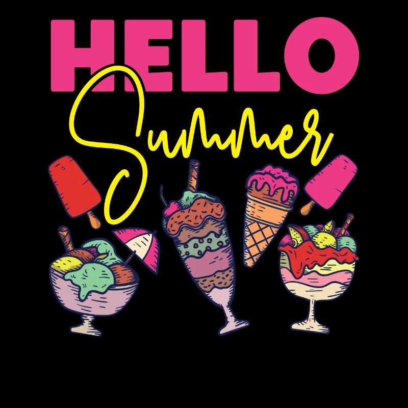 Ice Cream Cone Popsicle Hello