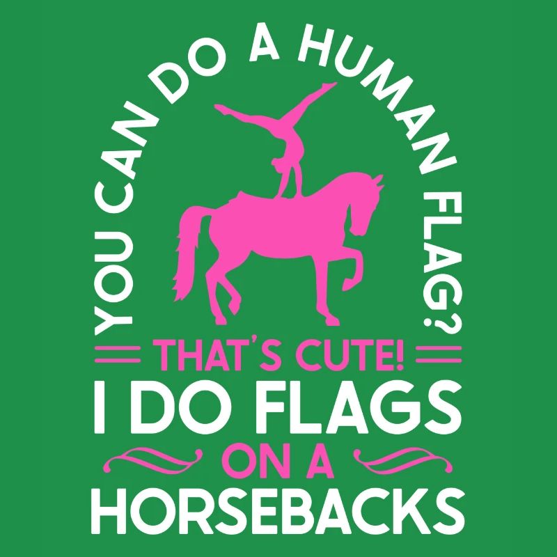 Voûter je fais des drapeaux à cheval