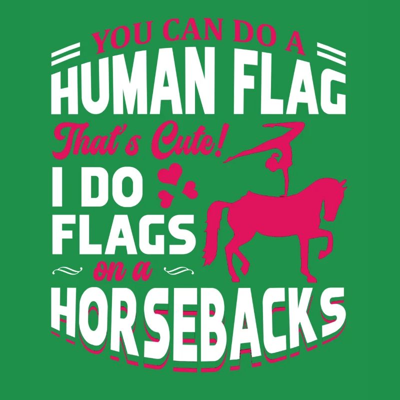 Voûter je fais des drapeaux à cheval