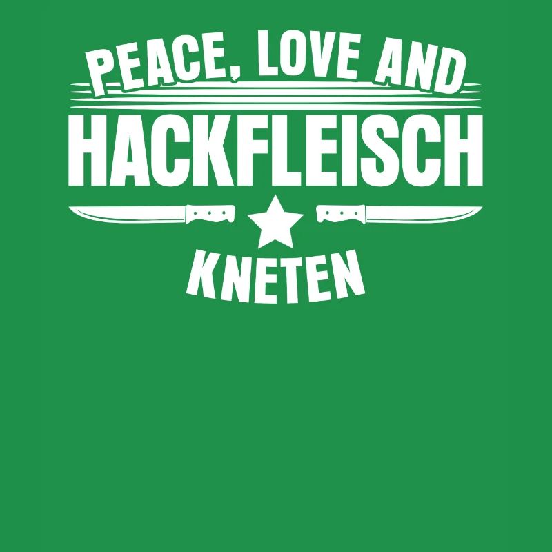 Metzger Hackfleisch kneten Fleischer