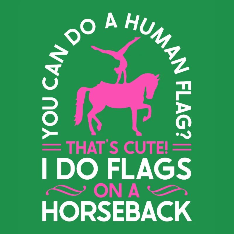 Voûter je fais des drapeaux à cheval