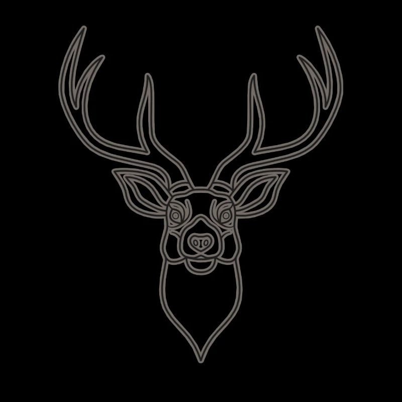 Rothirsch Geweih mit Hirschgeweih