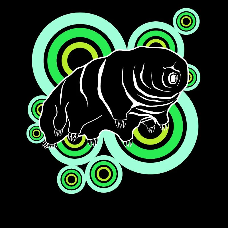 Tardigrade Retro Bärtierchen Wasserbär