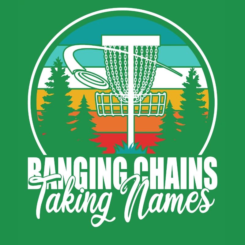 Retro Sunset Banging Chains prend des noms Disc Golf