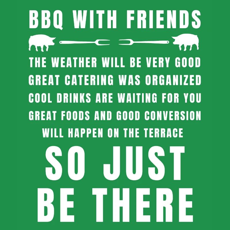 BBQ mit Freunden ist bereit, also sei einfach da