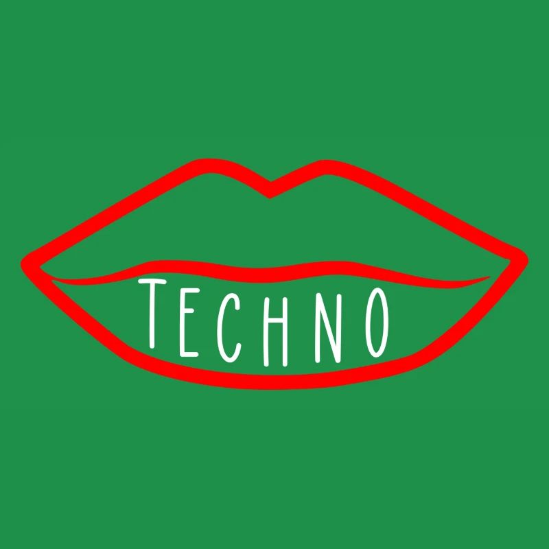 Lèvre de musique techno