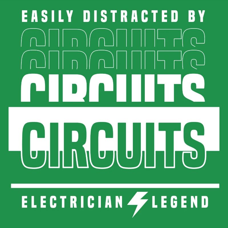 Distracted by Circuits Ironic Saying Voltage