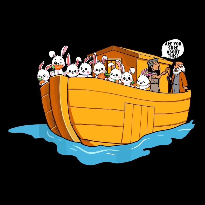 Noah Arche Boot Hasen