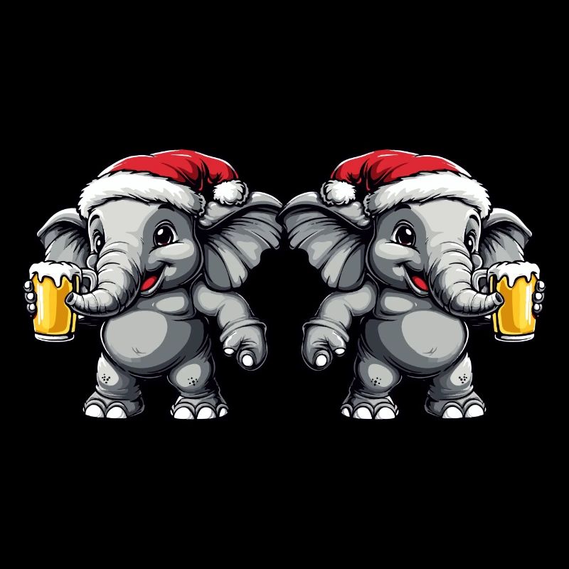Équipe de la bière de Noël Elephant