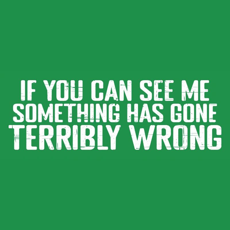 If you can see me, something has gone wrong 8