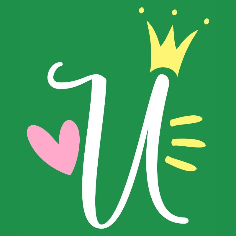 Buchstabe U Anfangsbuchstabe Krone