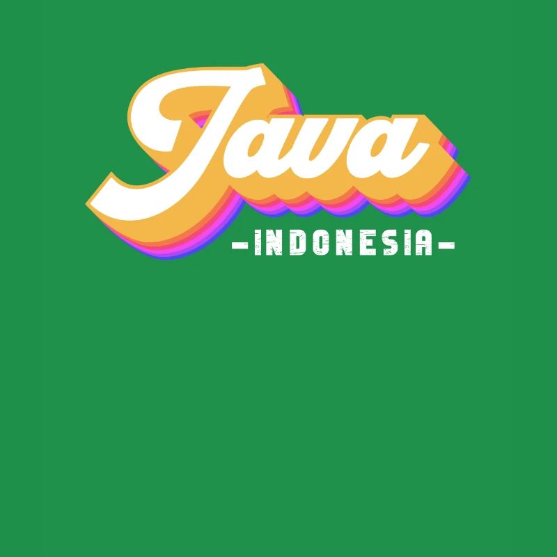 Vintage Holiday Trip Indonésie Java