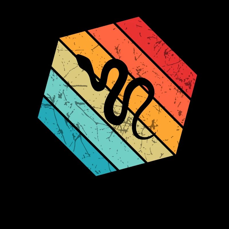 Snake Retro Reptile Python Idée cadeau