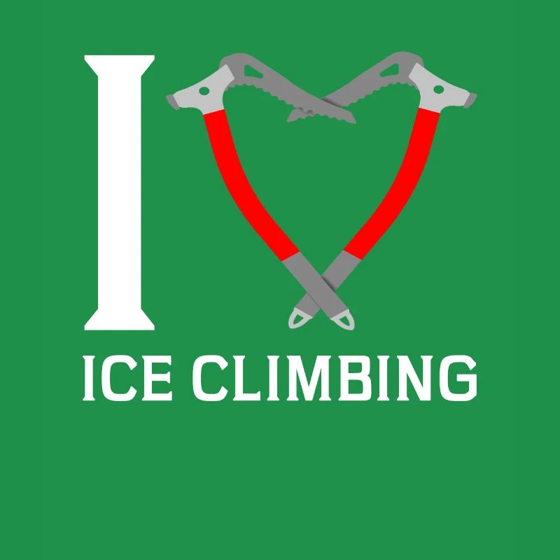Ich Liebe Eisklettern Eiskletterer Eispickel