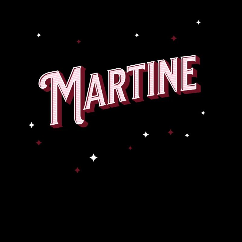 Martine naam gepersonaliseerd