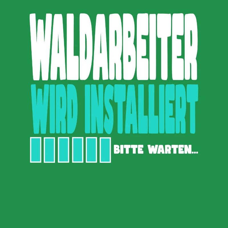 Waldarbeiter wird installiert