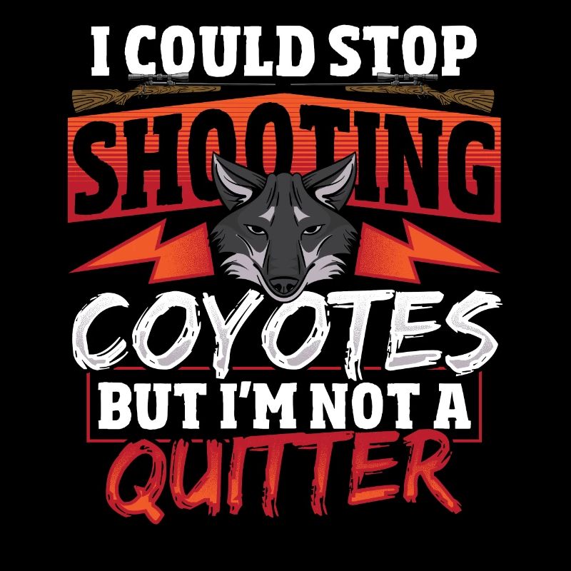 Conception de chasse au coyote pour un chasseur de coyotes