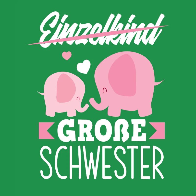 Süßes Ich Werde Große Schwester Elefant