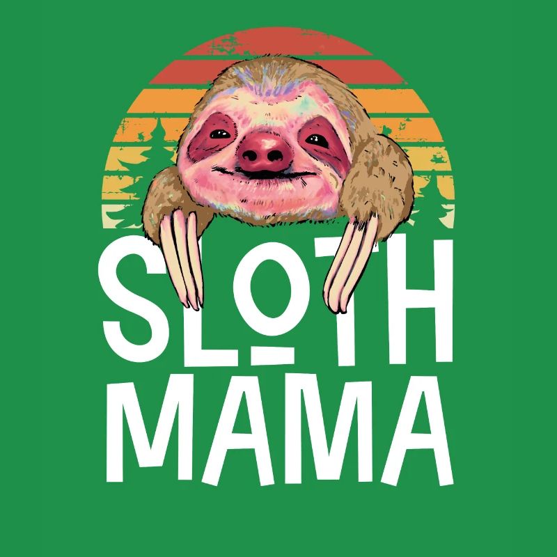 Sloth Mama Retro