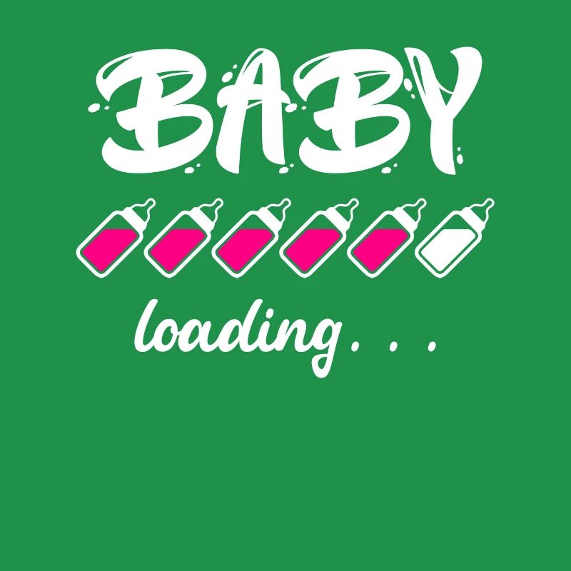 Baby loading Schwanger mit Mädchen oder Junge Mama