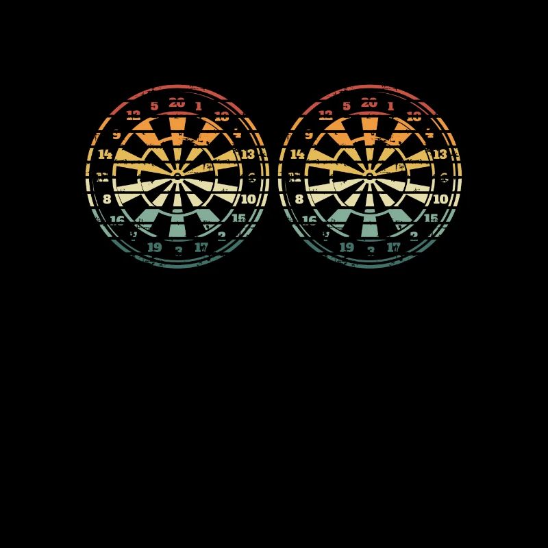 Deux disques de fléchettes