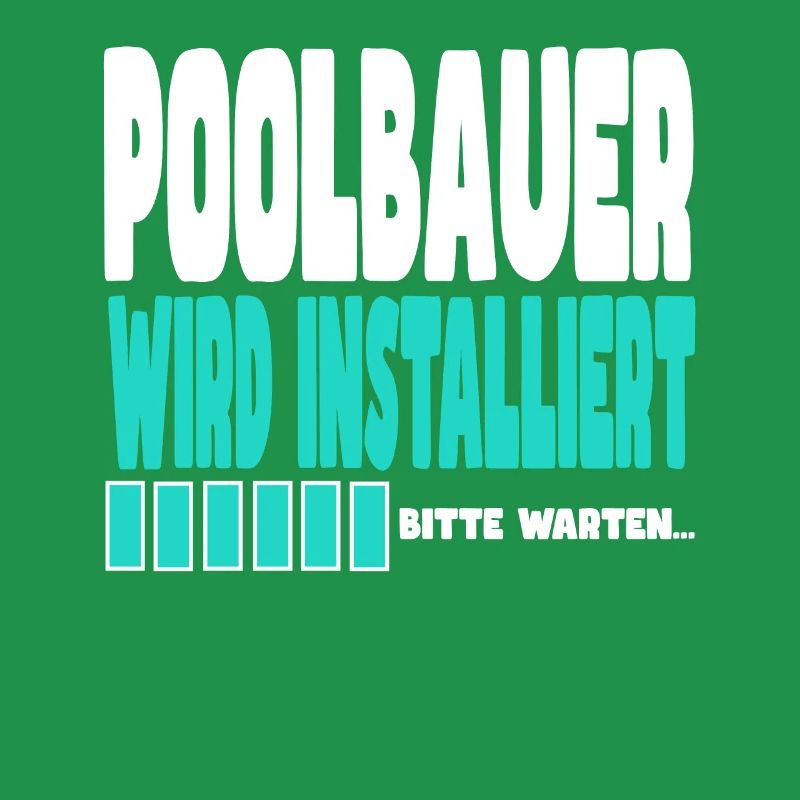 Poolbauer wird installiert