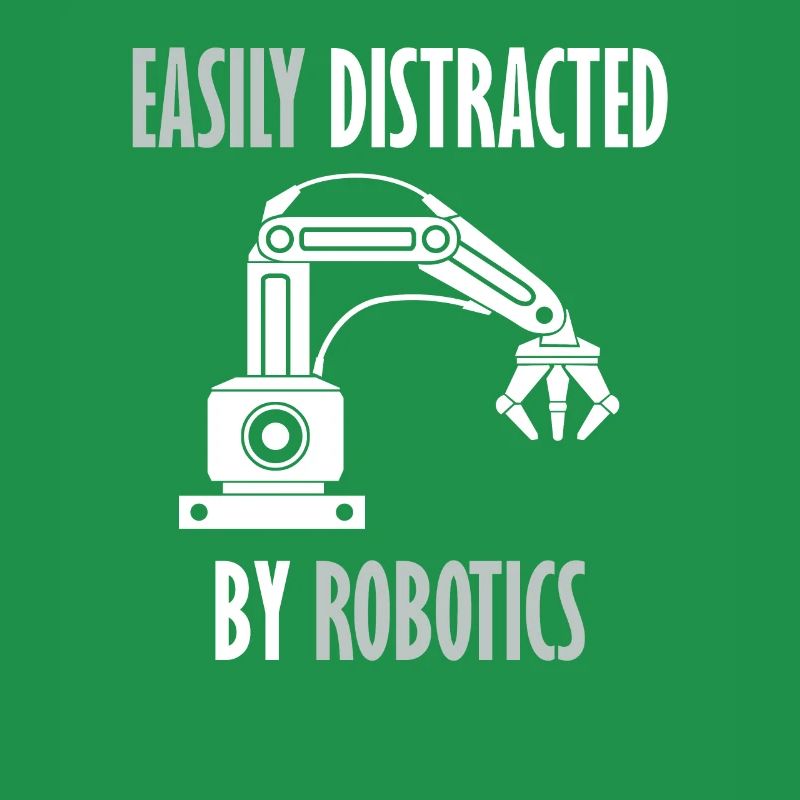 Abgelenkt von Robots Programming Coder Engineer