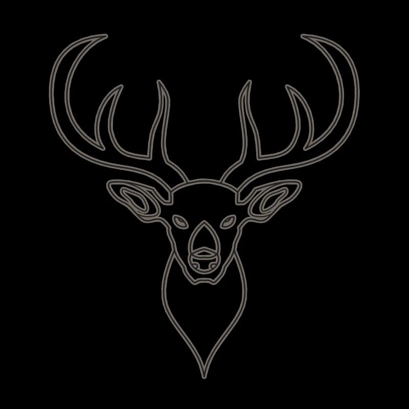 Rothirsch Geweih mit Hirschgeweih