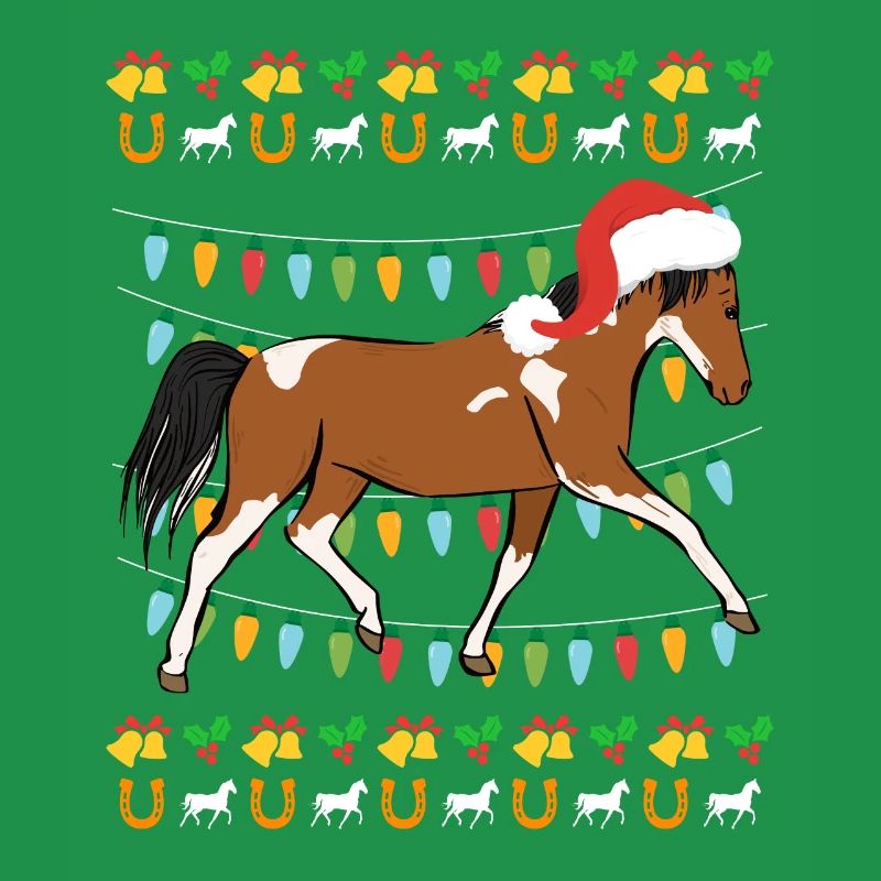 Cavalier de cheval de Noël moche
