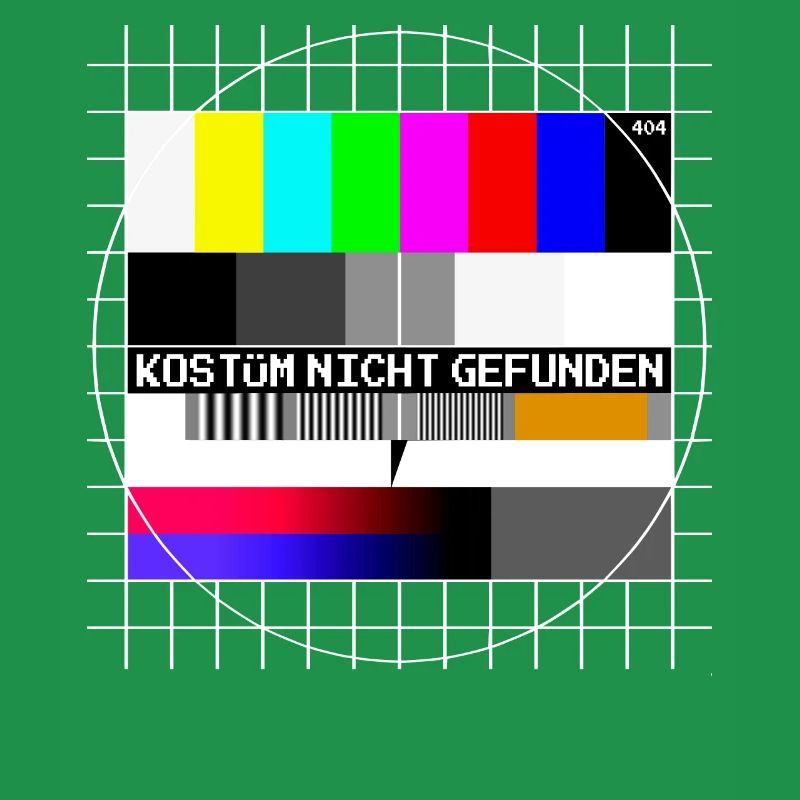 Testbild Error 404 Kostüm Nicht Gefunden Karneval