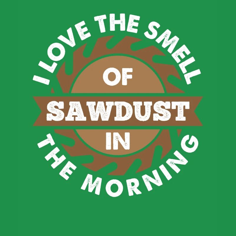 Profession de menuisier Sciure de bois le matin