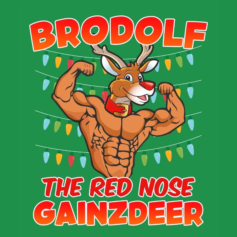 Brodolf le nez rouge Gainzdeer Bodbuilder