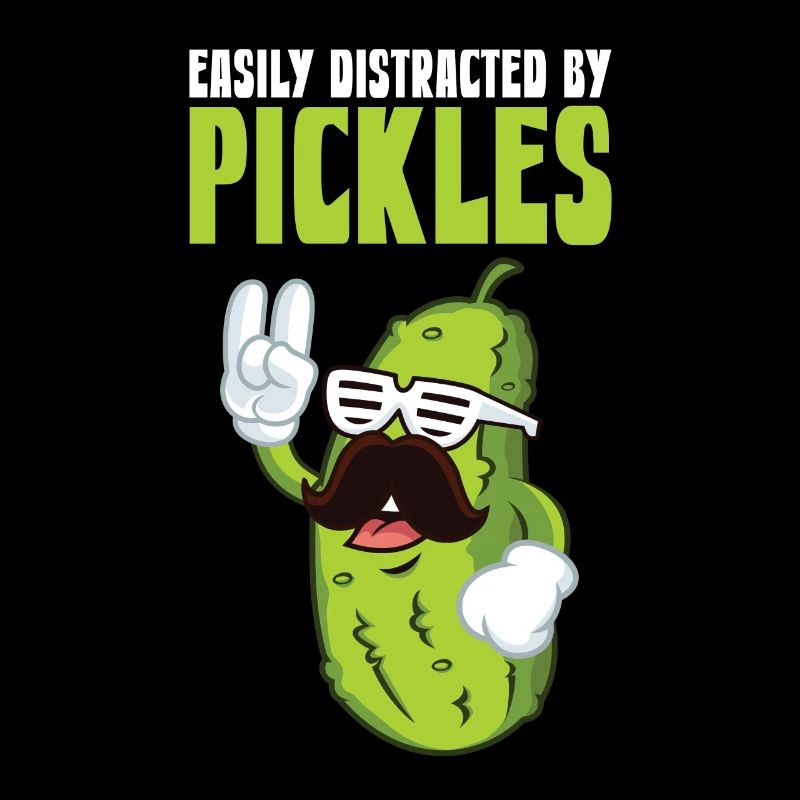 Facilement distrait par les cornichons