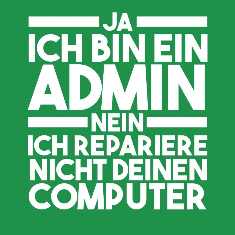 Informatiker Programmierer Admin Administrator