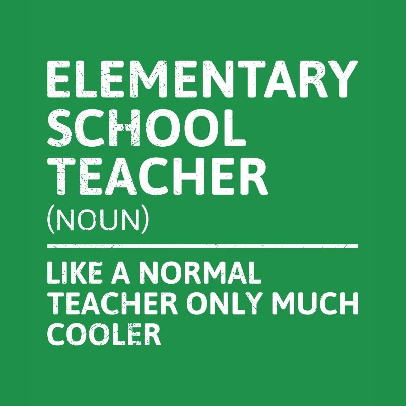 Enseignant d’école primaire comme enseignant normal Enseignant cool